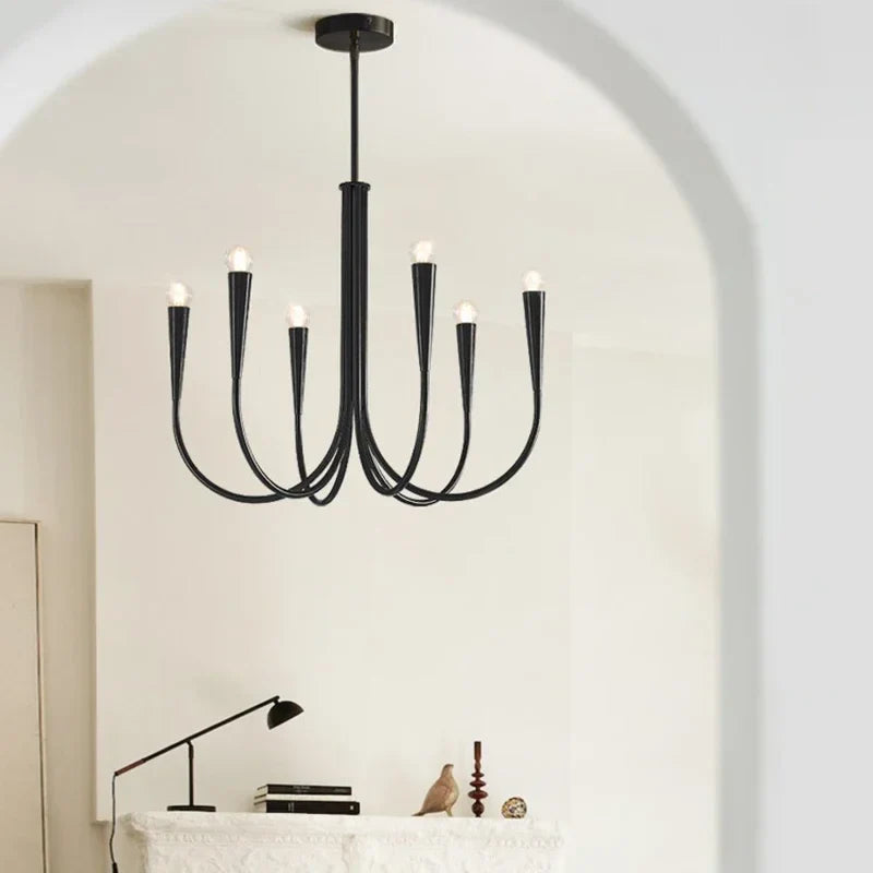 Lampadario francese dorato brillante
