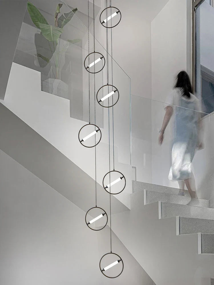 lampadario a led moderno per un'illuminazione nordica elegante