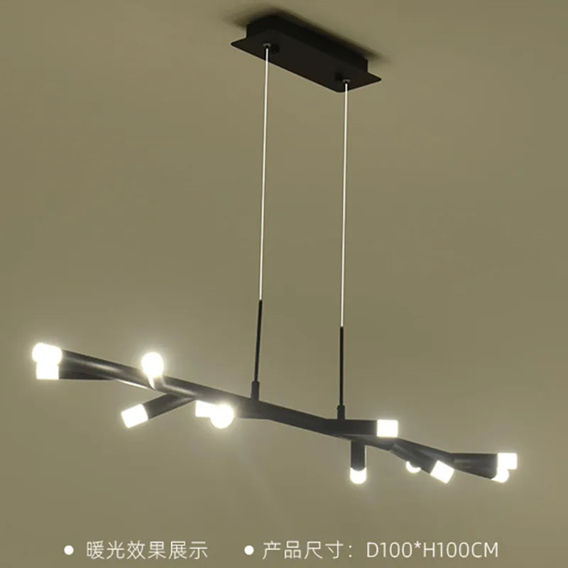 lampadario moderno a LED per decorazione interna nordica