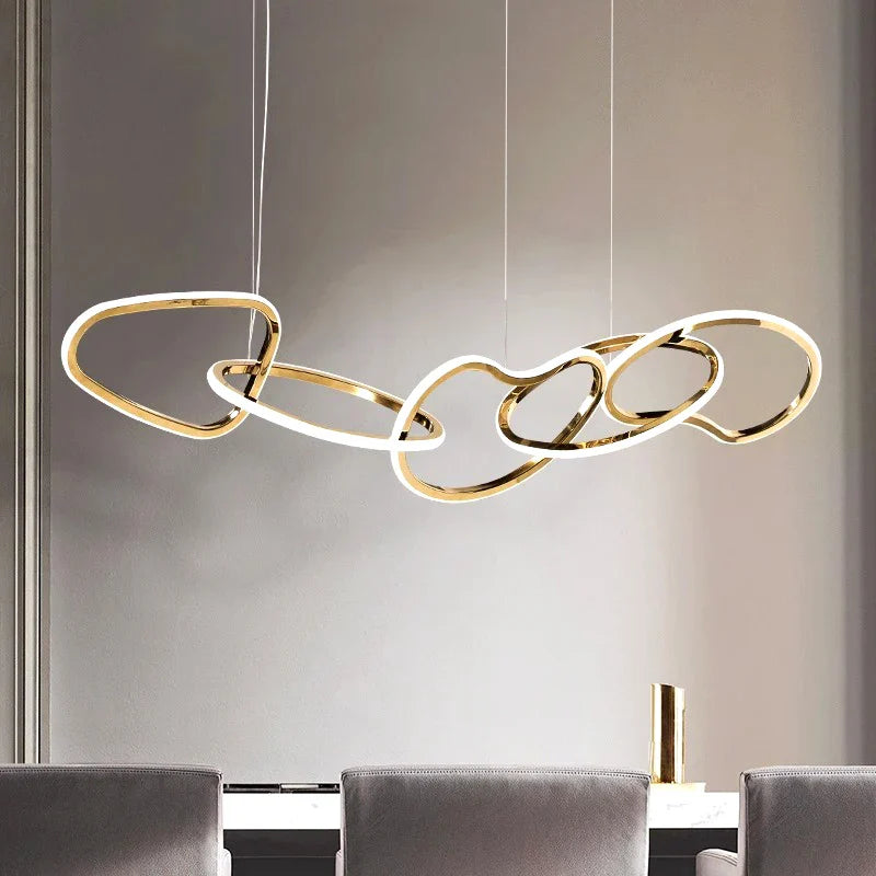 lampadario design moderno a LED per soggiorno illuminazione interna sala da pranzo