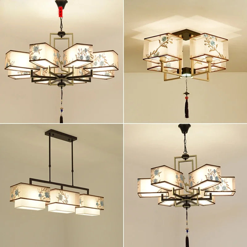 Lampadario cinese minimalista elegante