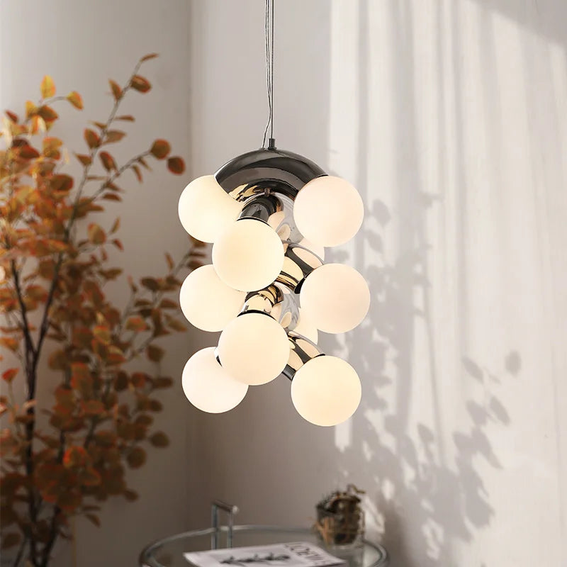 lampadario moderno creativo stile nordico vintage forma di uva decorativo