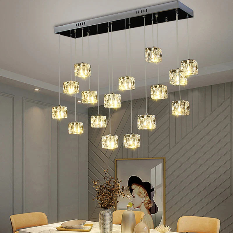 lampadario led di design per illuminazione interna moderna ed elegante