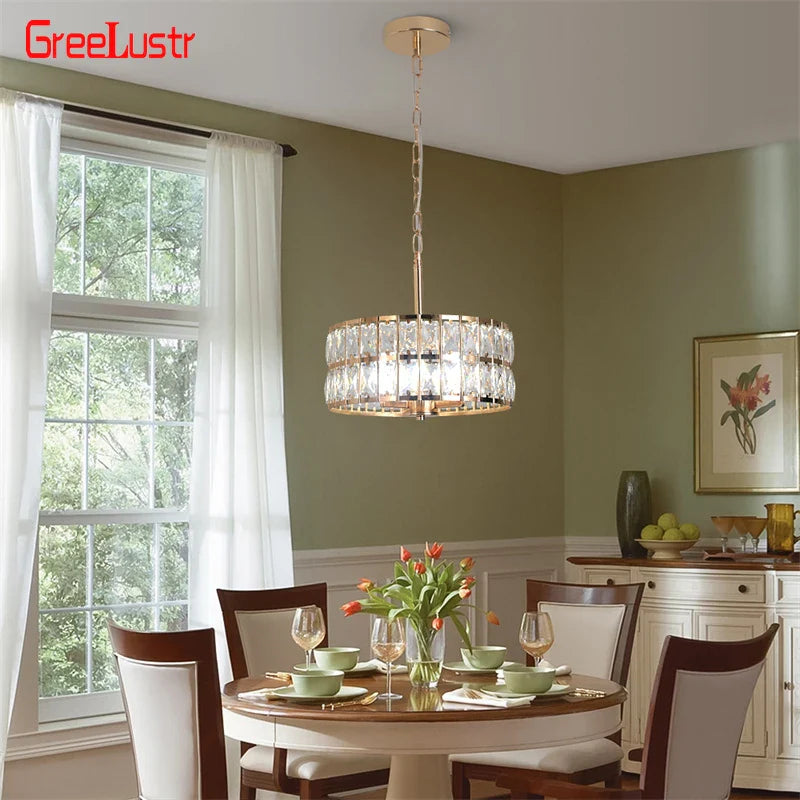 lampadario di lusso in cristallo sospeso per decorazione casa