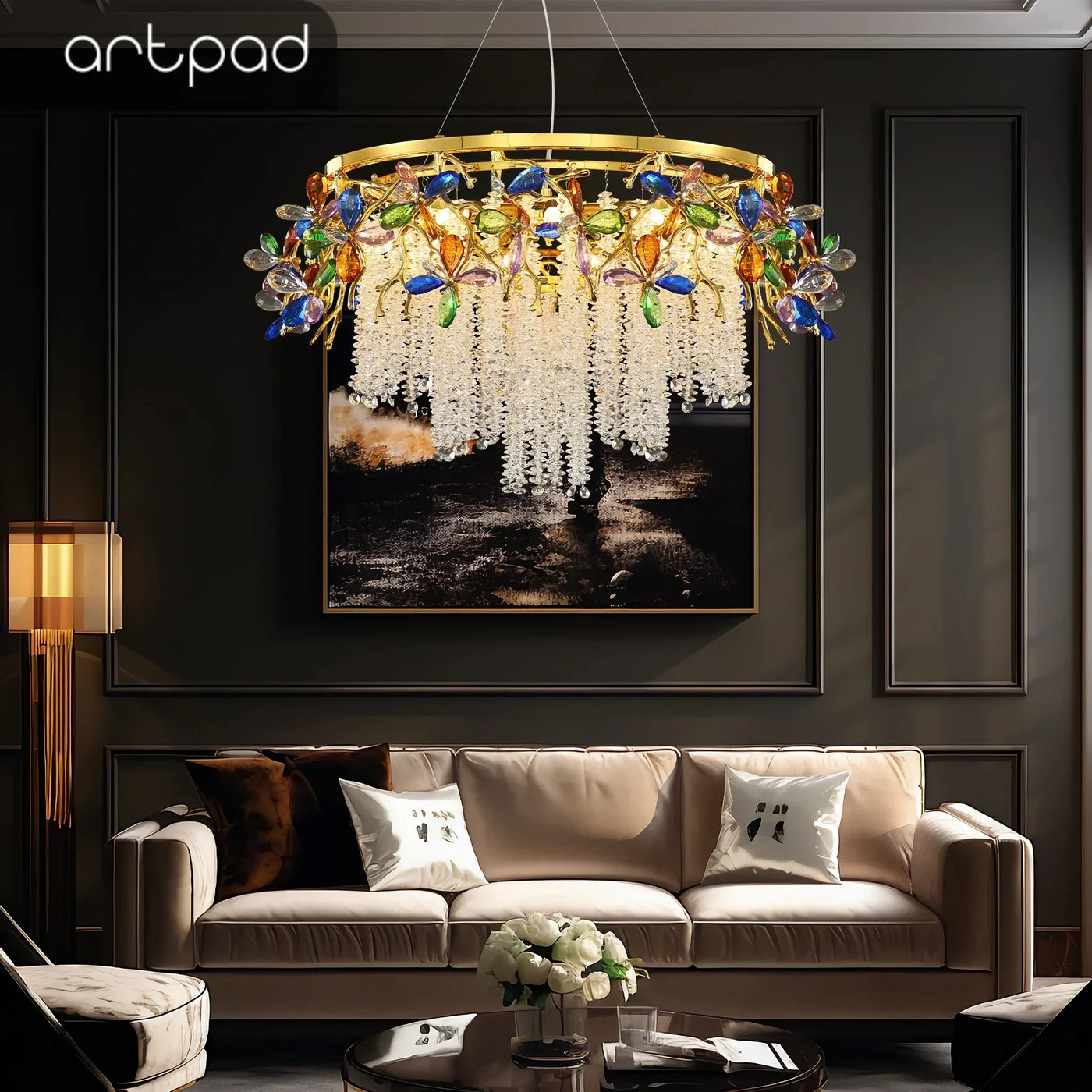 Lampadario Cristallo Sontuoso Design Luminoso