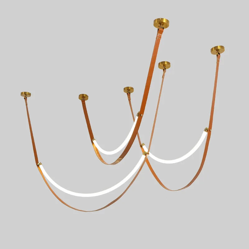 Lampadario design italiano con lampada a LED a tubo