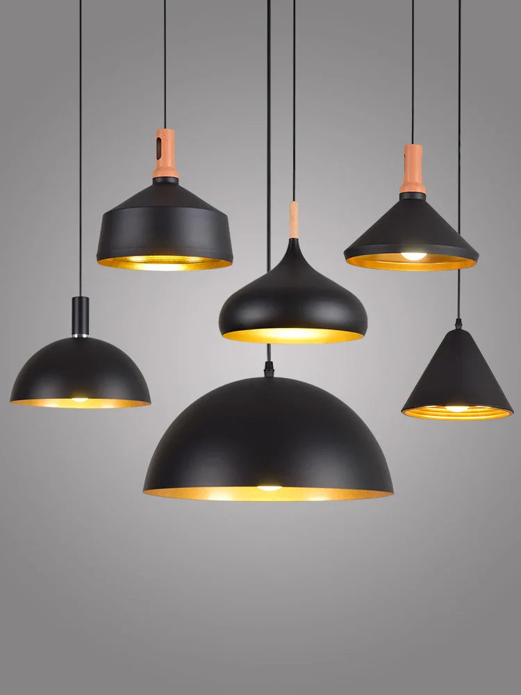 lampadario LED creativo stile industriale retrò per ristorante