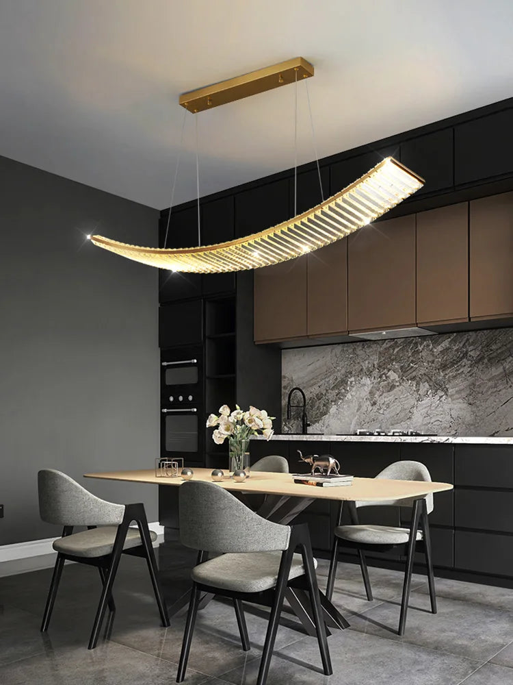 Lampadario LED nordico in cristallo