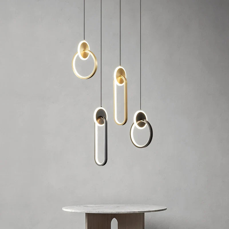 lampadario minimalista a cavo lungo sospeso rotondo 2022