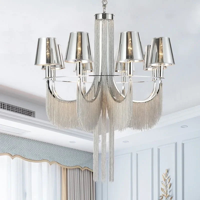 lampadario di lusso moderno per matrimonio con luci integrate