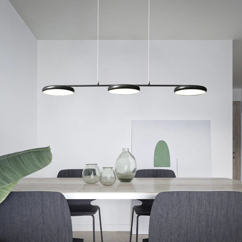 Lampadario LED in rame moderno minimalista