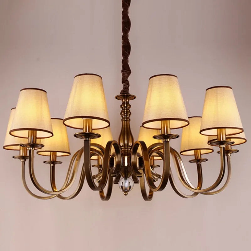 lampadario led classico americano per una decorazione rustica elegante