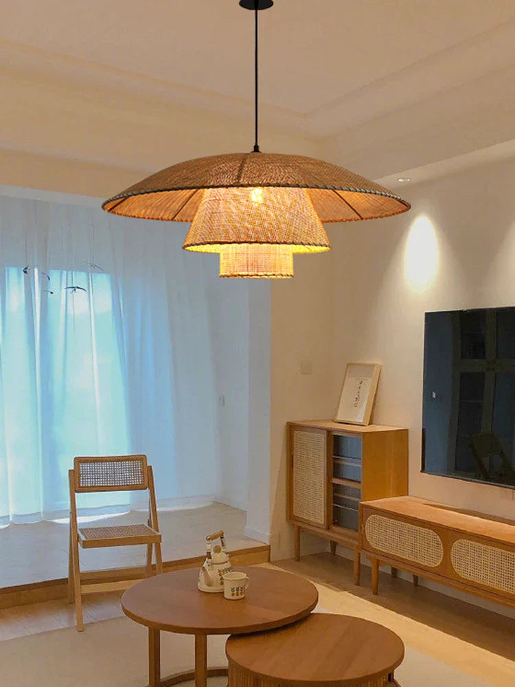 lampadario giapponese personalizzato per decorazione zen e atmosfera raffinata