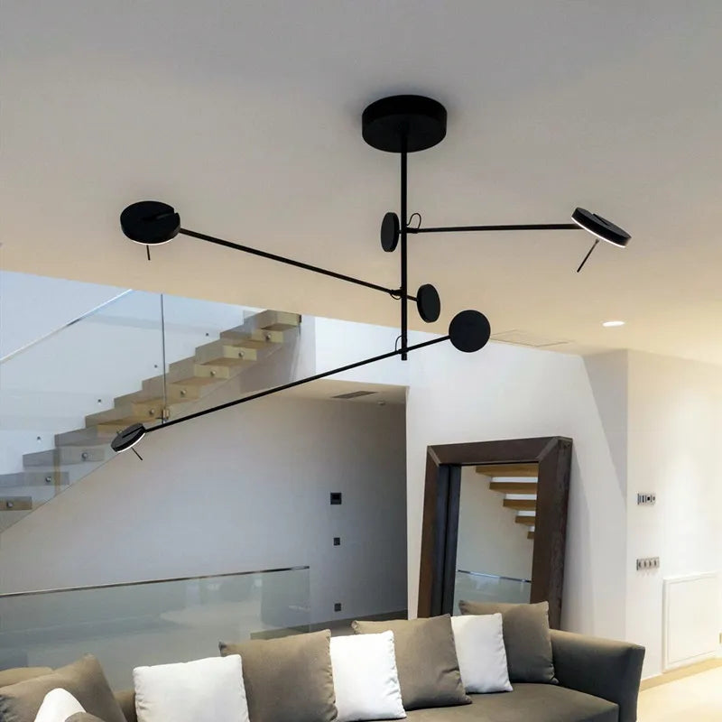 Lampadario LED rotante contemporaneo elegante