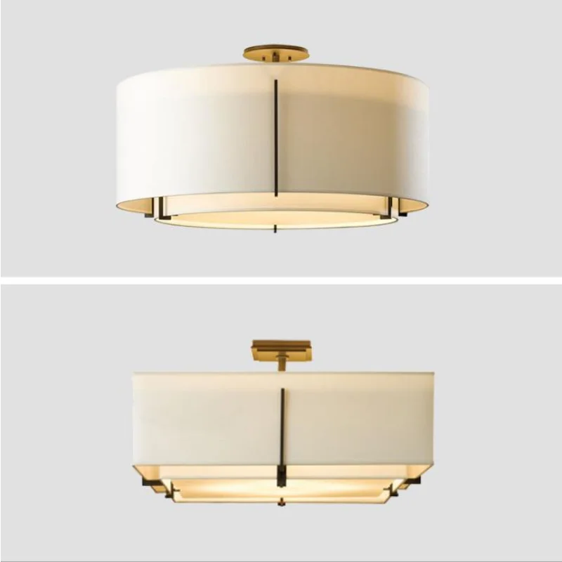 Lampadario vintage in tessuto cinese
