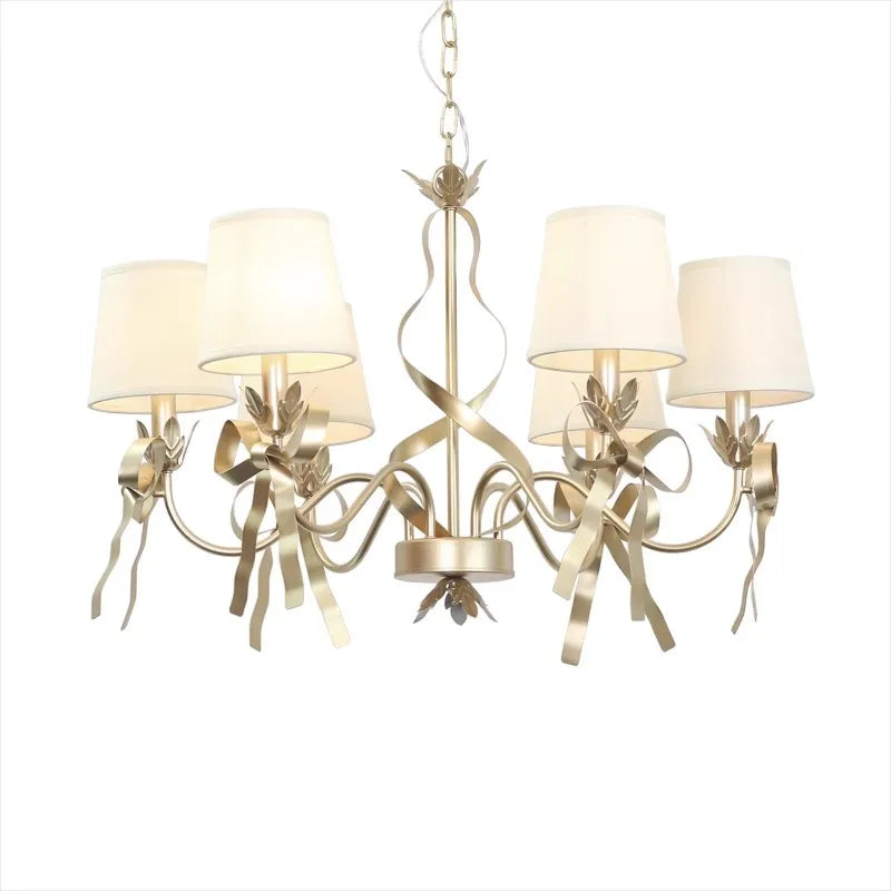 lampadario moderno a fiocco per bambini e principesse