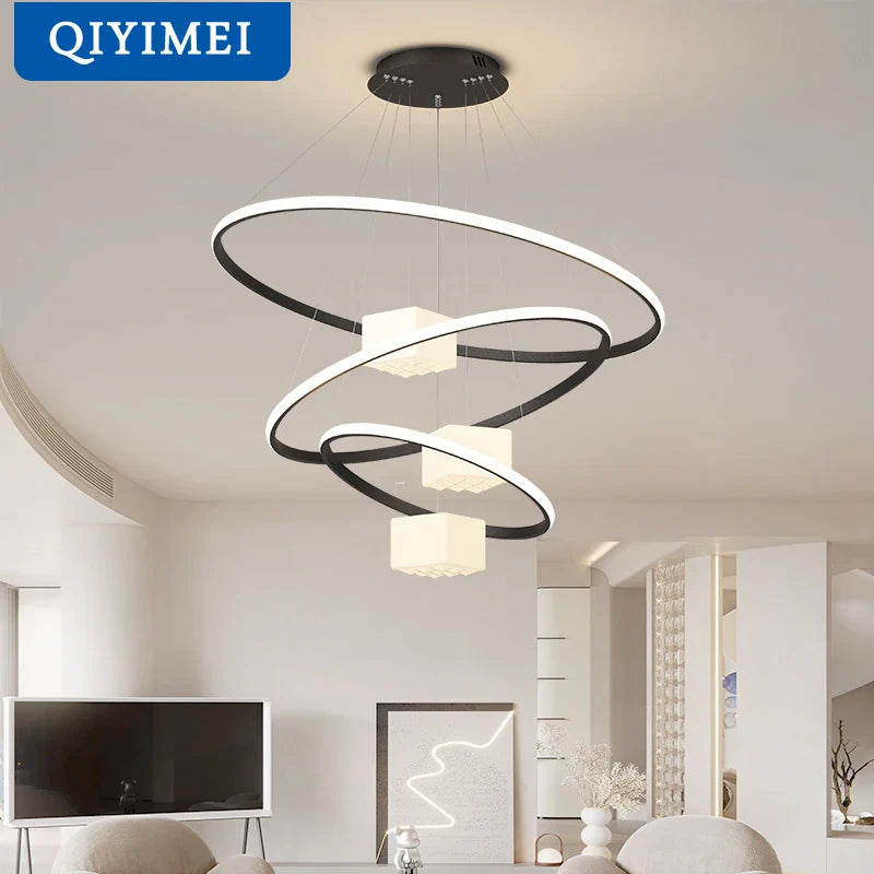 Lampadario sospeso design moderno luminoso