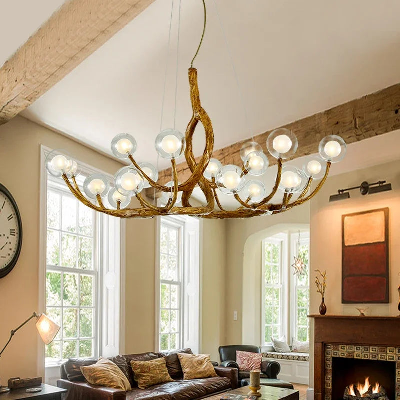 Lampada sospesa stile nordico retrò