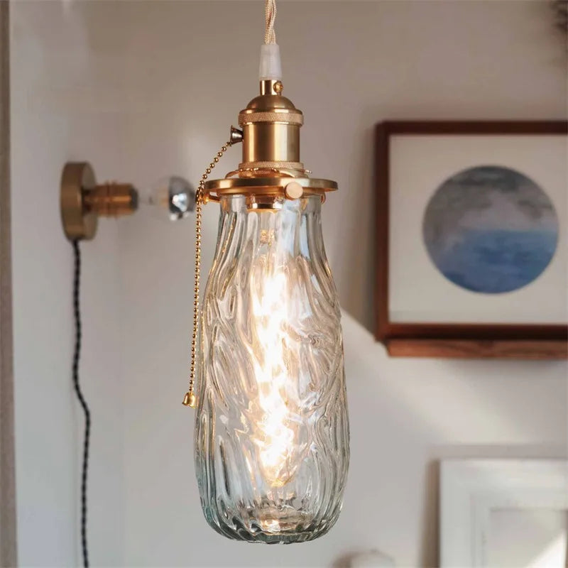 Elegante lampadario nordico retrò estetico