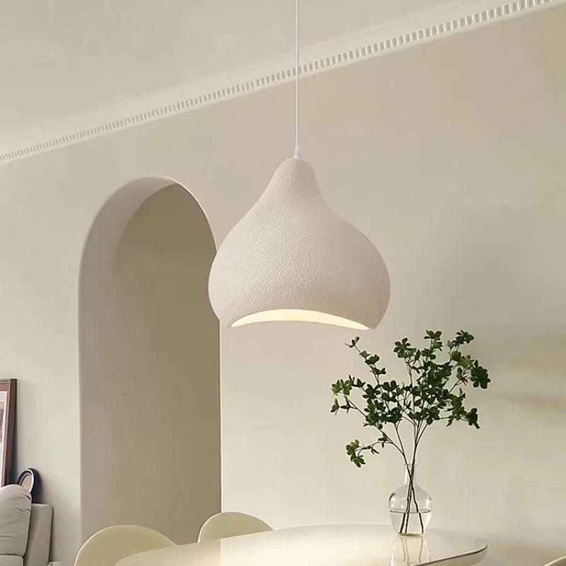 lampadario minimalista wabi sabi LED nordico sospeso a goccia