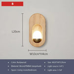 Applique Led Bois: Élégance Scandinave Lumineuse Wl614B Burlywood / Blanc Froid Murale Chambre