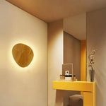 Applique Led Scandinave Ovale Bois Murale Chambre