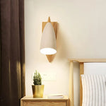 Applique Moderne Bois Nordique Design Élégant Lumineux Murale Chambre