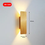 Applique Murale Aluminium Design Moderne Élégant Or 6W / Blanc Chaud (2700-3500K) Chambre