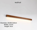 Applique Murale Bois Élégante Minimaliste Scandinave Noyer / 120 Cm Lumière 3 Couleurs | 220V