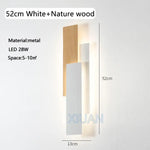 Applique Murale Bois Originale Design Moderne 52 Cm Blanc / 3 Températures De Couleur Chambre