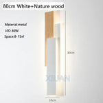 Applique Murale Bois Originale Design Moderne 80 Cm Blanc / 3 Températures De Couleur Chambre