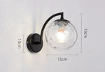 Applique Murale Boule Nordique Élégante Suspendue Chambre