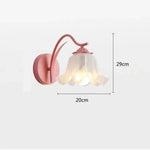 Applique murale chambre fille avec abat jour rose