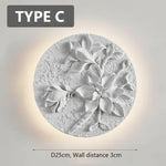 Applique Murale Circulaire Rétro Design Lumineux Élégant Type C / Blanc Chaud (2700-3500K) Chambre