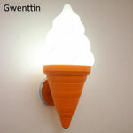 Applique Murale Créative Design Glacé Lumineux Lumière Froide Orange Applique Chambre