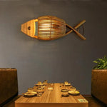 Applique Murale Décorative Poisson Bois Artisanal Chic. Chambre