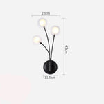Applique Murale Design Élégante Suspension Verre Moderne Chambre