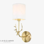 Applique Murale Design Lumineux Cerf Élégant Doré Chambre