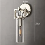 Applique Murale Design Métal Vintage Élégant Chrome Chambre