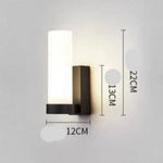 Applique Murale Design Moderne Élégante Lumineuse A - Noir / Froide Chambre