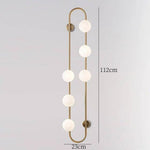 Applique Murale Design Originale Lumineuse Élégante Doré / 23 X 112Cm Froide Chambre