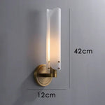 Applique Murale Élégante Design Contemporain Cuivré. 1 Lumière Chambre