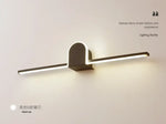 Applique Murale Élégante Design Lumineux Épuré. B-Noir / Diamètre 80Cm Blanc Froid Chambre