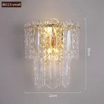 Applique Murale Élégante Dorée Design Lumineux 86113-S / Blanc Froid (5 500-7 000 K). Murale Chambre