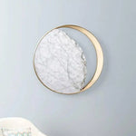 Applique Murale Élégante Dorée Marbre Lumineux Chambre