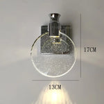 Applique Murale En Cristal Élégance Lumineuse Argent Petit / Lumière Chaude Chambre