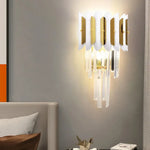 Applique Murale En Cristal Minimaliste Scandinave Élégante Chambre