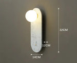 Applique Murale En Marbre Raffinée Et Lumineuse Blanc / L14Xh32Cm Frais Naturel Chaud | Source De