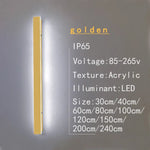 Applique Murale Étanche Luminaire Design Décoratif Moderne Blanc Froid Doré / L60Cm Chambre