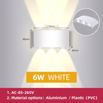 Applique Murale Extérieure Design Moderne Élégant Blanc Chaud / 6W Chine | Aluminium Étanche